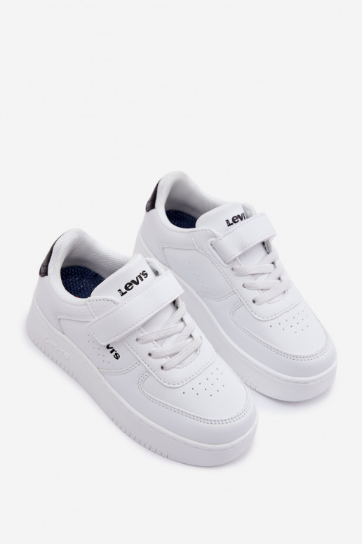 Sneakers tüüpi jalanõud Laste jalanõud krõpsudega kinnitatav LEVI'S NEIN UNION BOLD VUNB0001S valget värvi