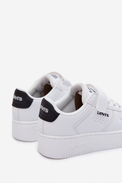 Sneakers tüüpi jalanõud Laste jalanõud krõpsudega kinnitatav LEVI'S NEIN UNION BOLD VUNB0001S valget värvi