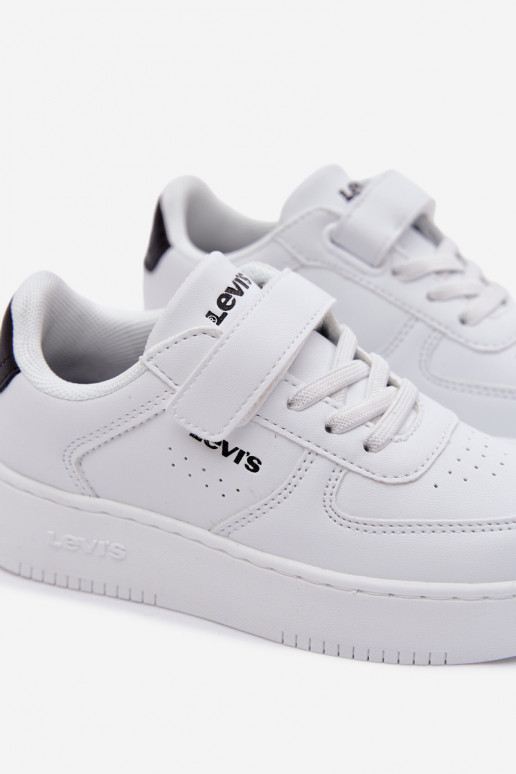 Sneakers tüüpi jalanõud Laste jalanõud krõpsudega kinnitatav LEVI'S NEIN UNION BOLD VUNB0001S valget värvi