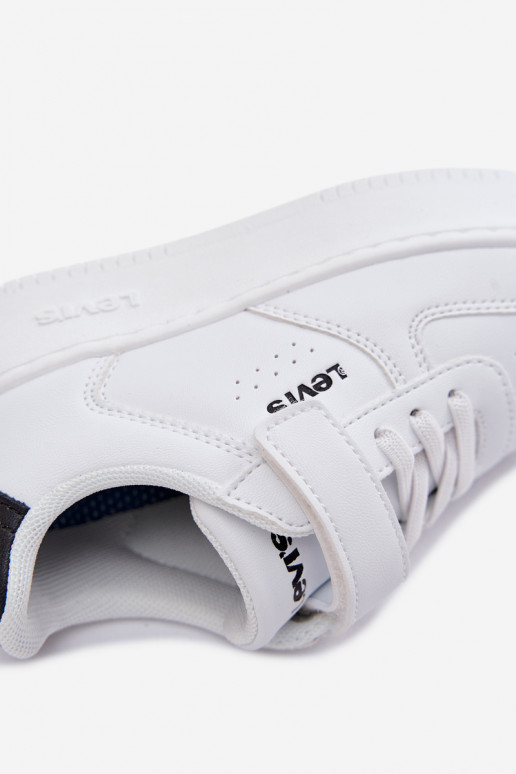 Sneakers tüüpi jalanõud Laste jalanõud krõpsudega kinnitatav LEVI'S NEIN UNION BOLD VUNB0001S valget värvi