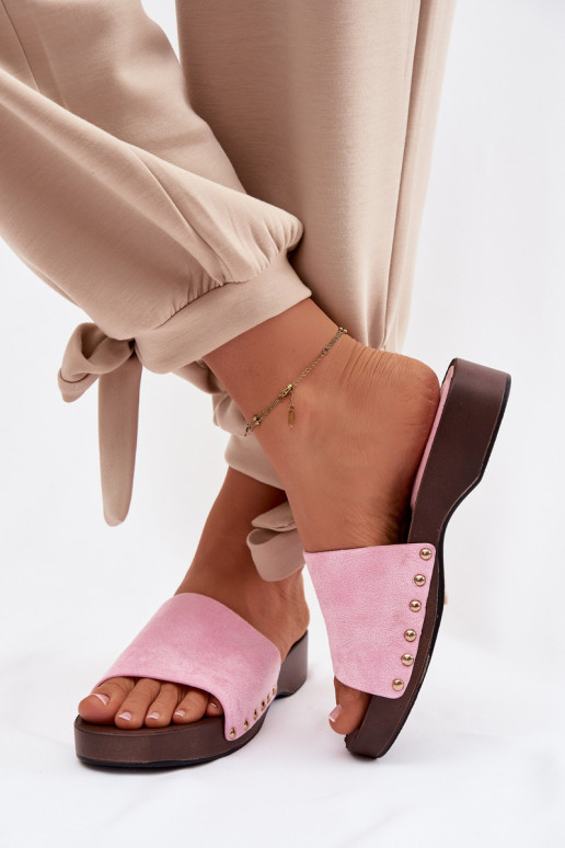 naiste plätud Ze Kuldset värvimi Pealastud Tumeroosad värvi Ferinna