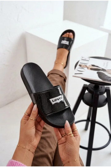 Nuorten sandaalit LEVI'S VPOL0251S-2693 musta kiiltävällä