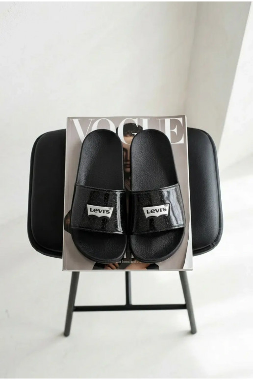 Nuorten sandaalit LEVI'S VPOL0251S-2693 musta kiiltävällä