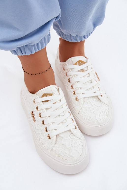 naiste saapad pitsilised Lee Cooper LCIN-26-02-4060 valget värvi