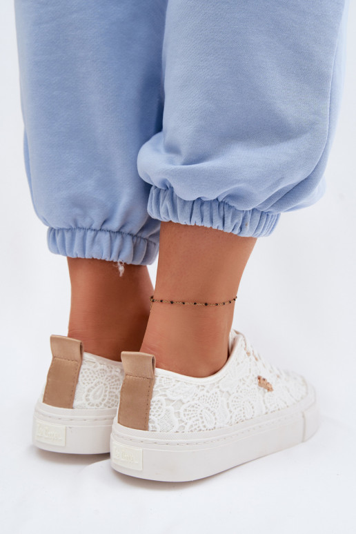 naiste saapad pitsilised Lee Cooper LCIN-26-02-4060 valget värvi