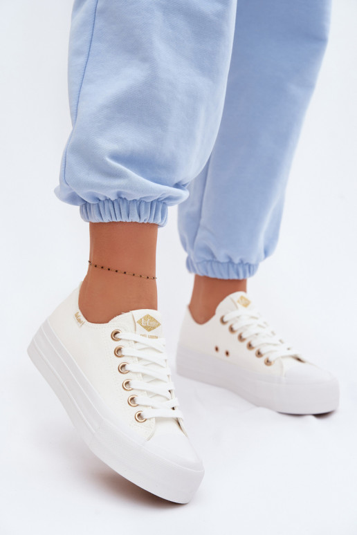 naiste saapad platvormiga Lee Cooper LCIN-26-31-4369 valget värvi