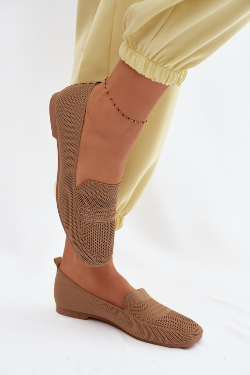 Riidest naiste mokassiinid pruunid värvi Dorielle