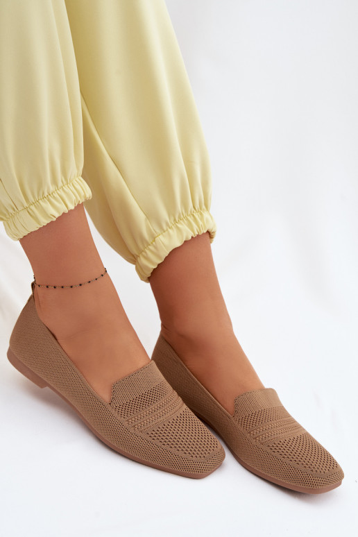 Riidest naiste mokassiinid pruunid värvi Dorielle