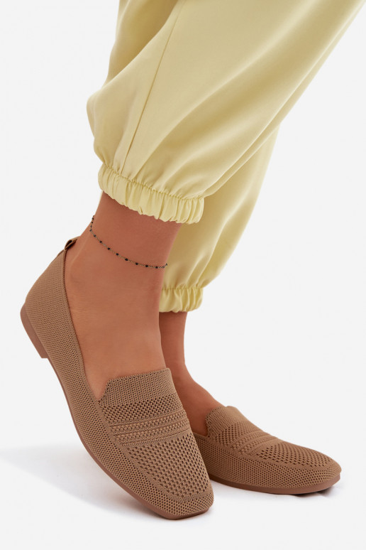 Riidest naiste mokassiinid pruunid värvi Dorielle