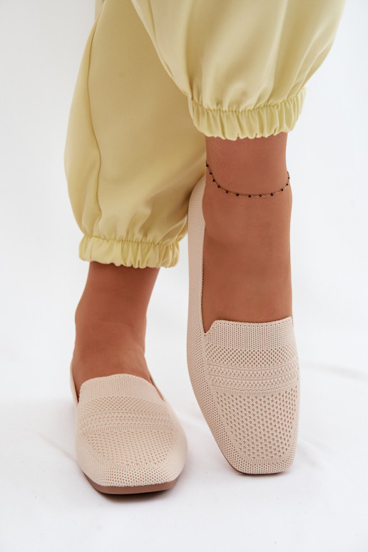 Riidest naiste mokassiinid Elevandiluu värvi Dorielle