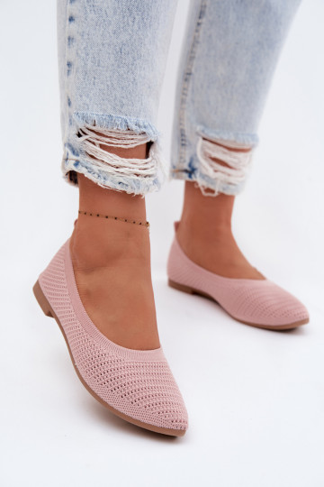 Võrk Riidest baleriinad Pealiste omad Tumeroosad värvi Sarina 2