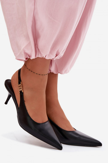 PealistesandaalidImitacji Skóry kõrge jämeda kontsaga msuud Jelissey 2