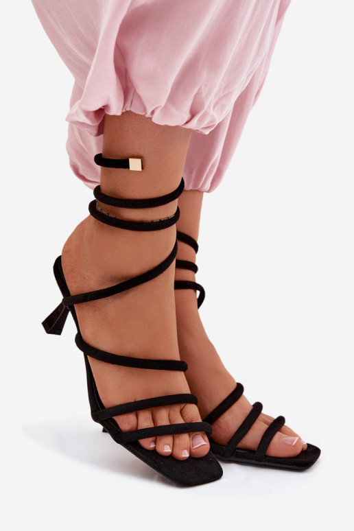 Pealistesandaalid kõrge jämeda kontsaga Triipudega msuud Samara