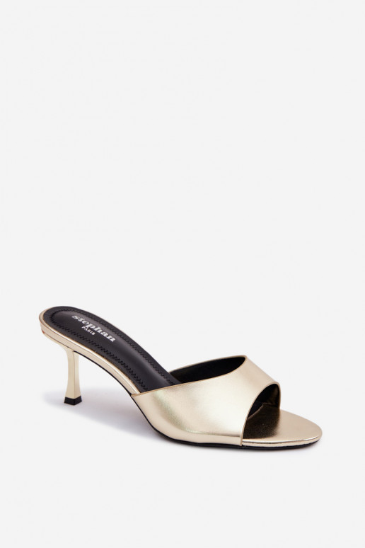 PlätudImitacji Skóry kõrge jämeda kontsaga Kuldset värvi Melissea