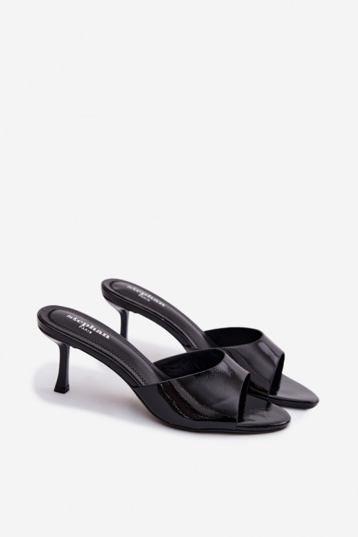 Laque PlätudImitacji Skóry kõrge jämeda kontsaga msuud Melissea