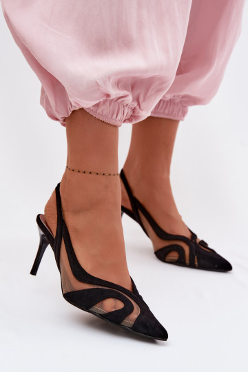 Pealistesandaalid võrguga kõrge jämeda kontsaga msuud Cornelia 2