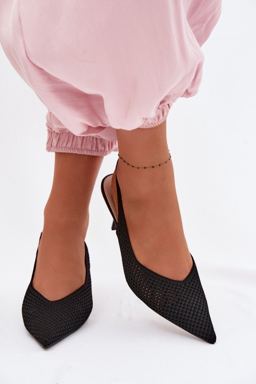 PealistesandaalidVõrkgo Sellel onterjalu kõrge jämeda kontsaga msuud Emiliana