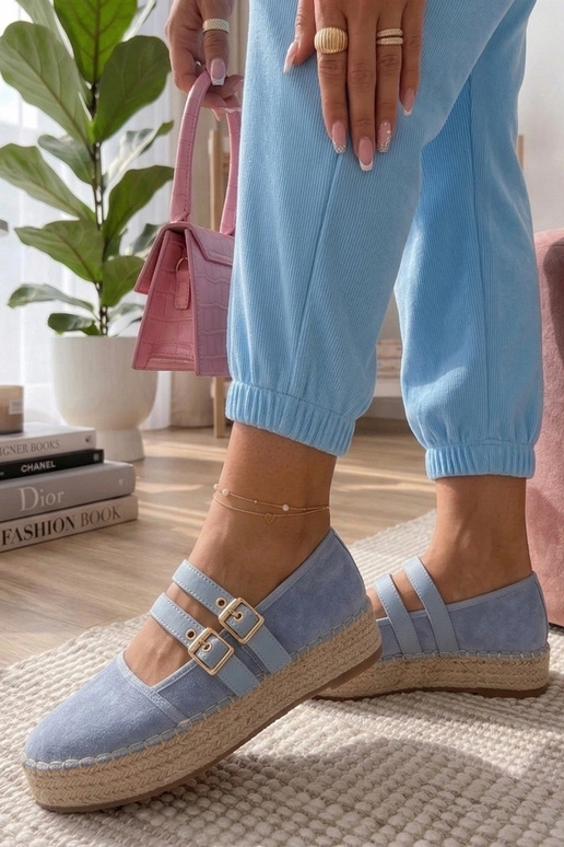 Sinised espadrillid platvormil Marcelle