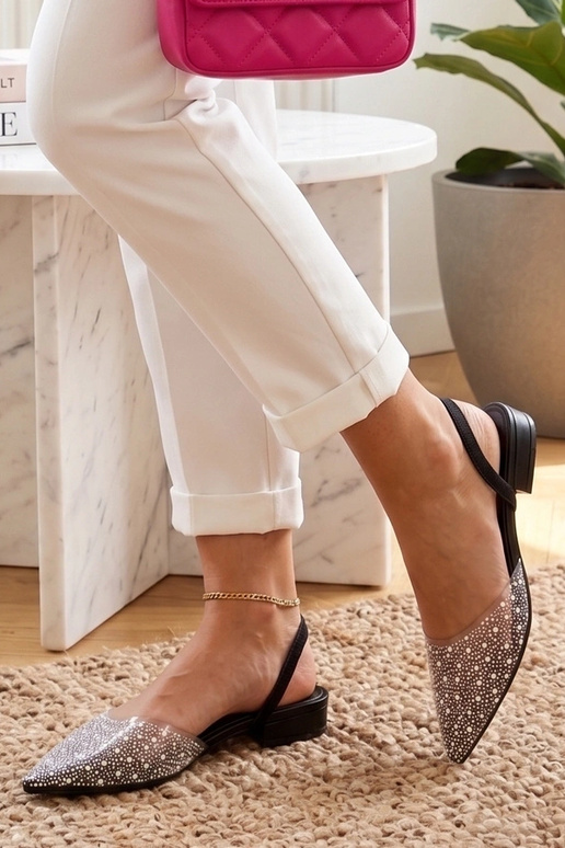 Selged baleriinad avatud kontsaga Hélène