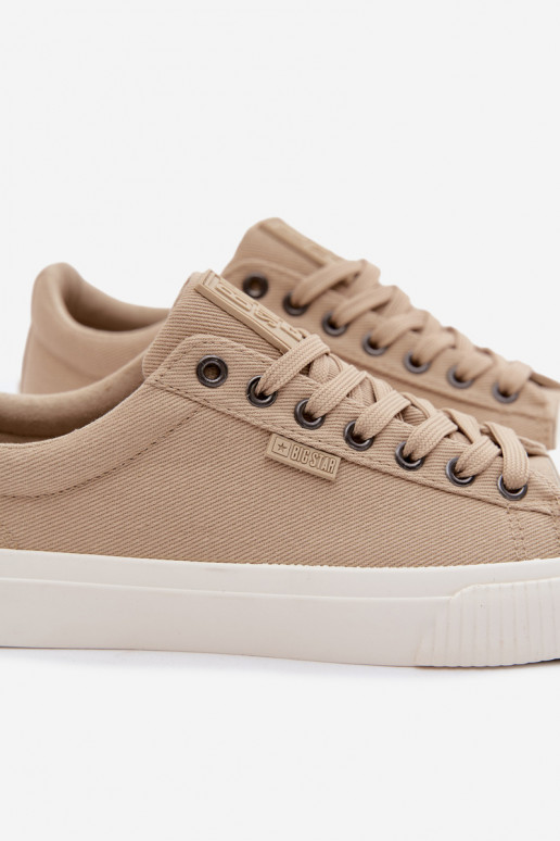 Meeste madalad vabaaja kingad beeži värvi