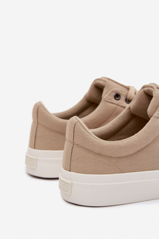 Meeste madalad vabaaja kingad beeži värvi