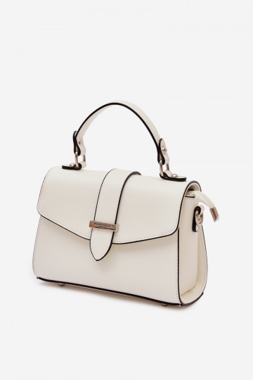 Käekott Postiljon Eemaldatava rihmaga Ecru Belveta 2