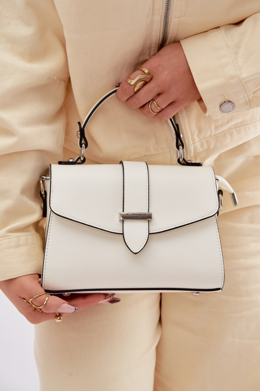 Käekott Postiljon Eemaldatava rihmaga Ecru Belveta