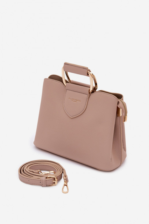 Käekott Pagasiruumi Vähe eko-nahast Tumebeež Lorielle