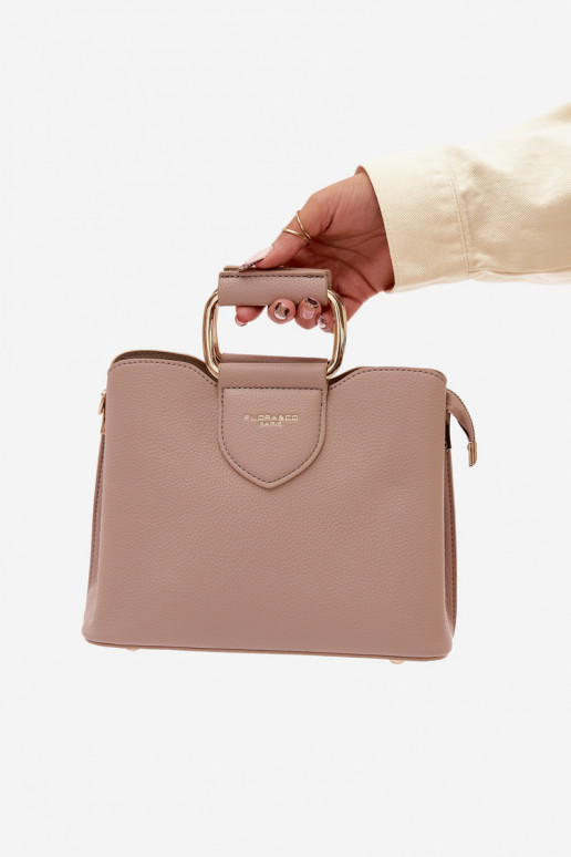 Käekott Pagasiruumi Vähe eko-nahast Tumebeež Lorielle