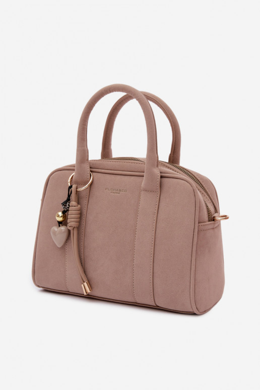 Käekott Typu Pagasiruumi Eco SuedeosisseaBrelokiem elevandiluu värvi Sorielle