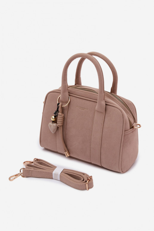 Käekott Typu Pagasiruumi Eco SuedeosisseaBrelokiem elevandiluu värvi Sorielle