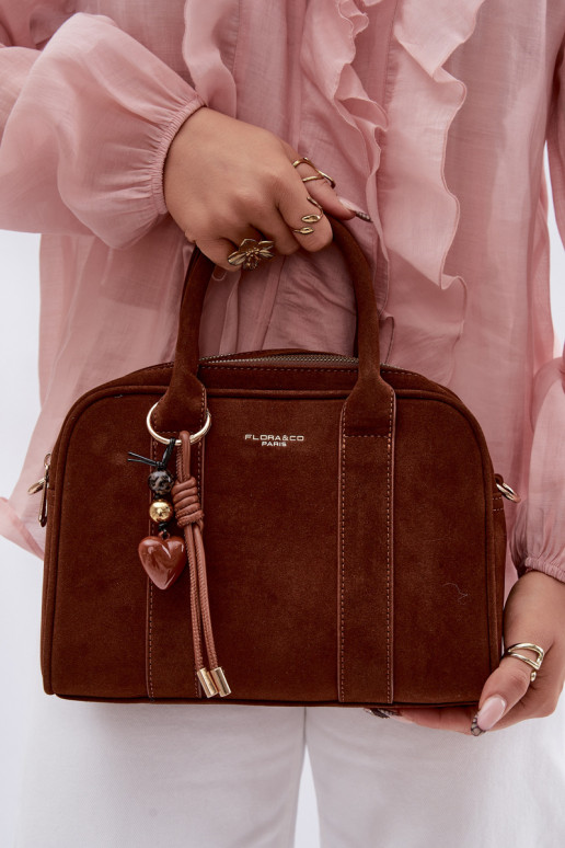 Käekott Typu Pagasiruumi Eco SuedeosisseaBrelokiem pruunid värvi Sorielle