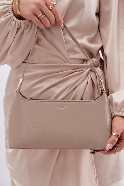 Käekott eko-nahast beeži värvi Tielle