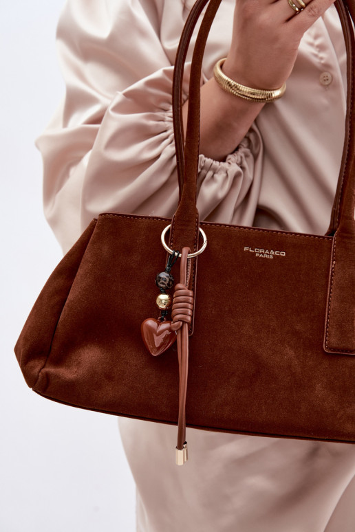 Eco Suedeosissea KäekottBrelokiem pruunid värvi Nelina