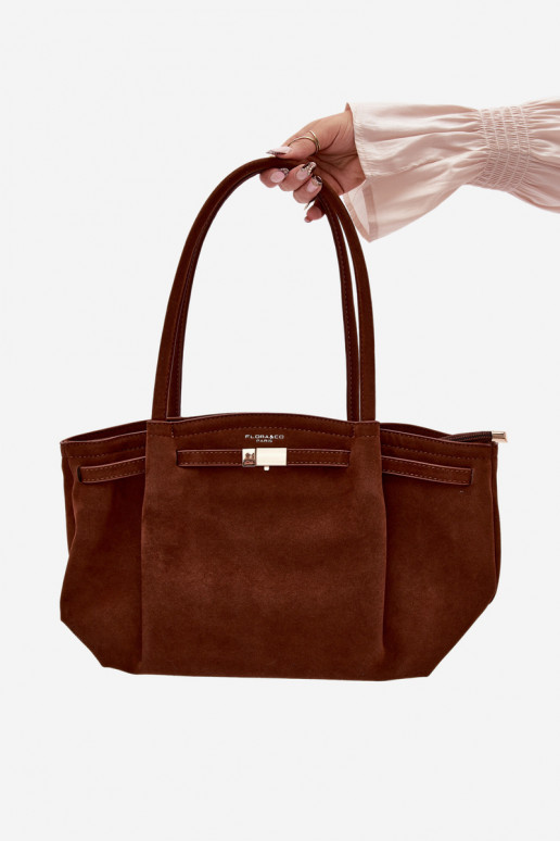 Käekott Typu OstlejaEco Suedeu pruunid värvi Elleea