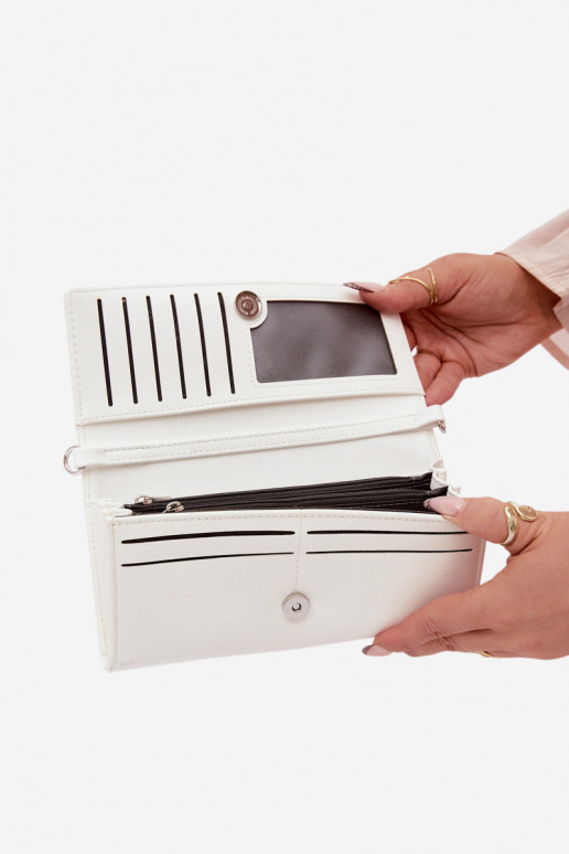 Rahakott Käekott 2in1 rihmadega Ecru Suzette