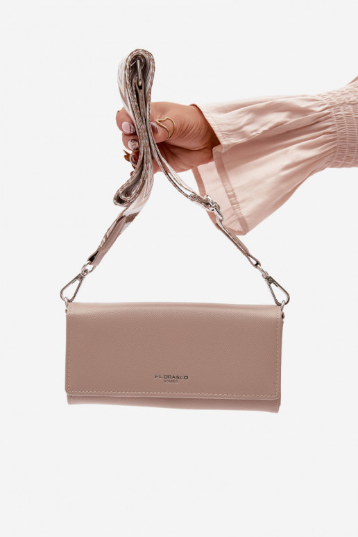 Rahakott Käekott 2in1 rihmadega elevandiluu värvi Suzette