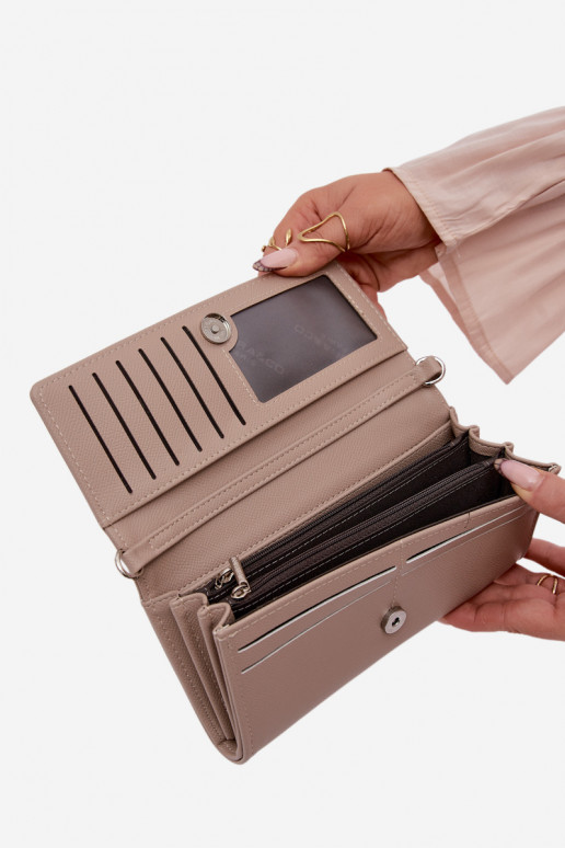 Rahakott Käekott 2in1 rihmadega elevandiluu värvi Suzette