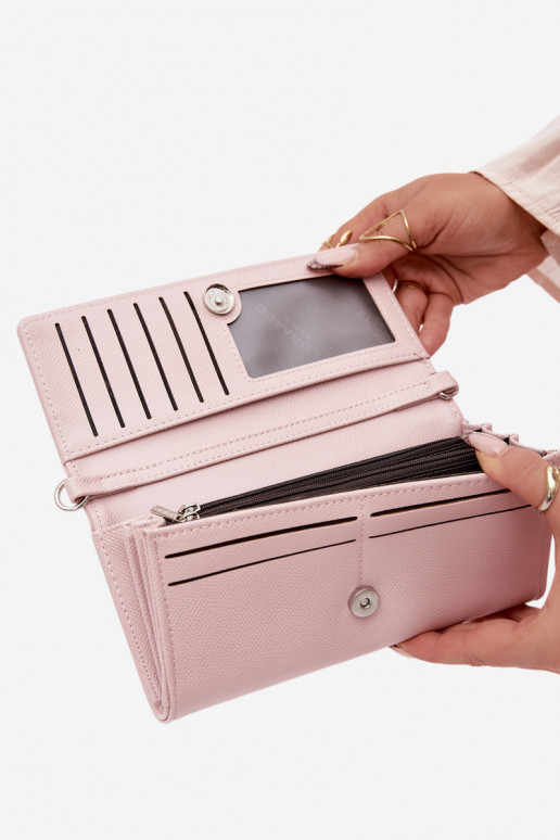 Rahakott Käekott 2in1 rihmadega Roosa Suzette