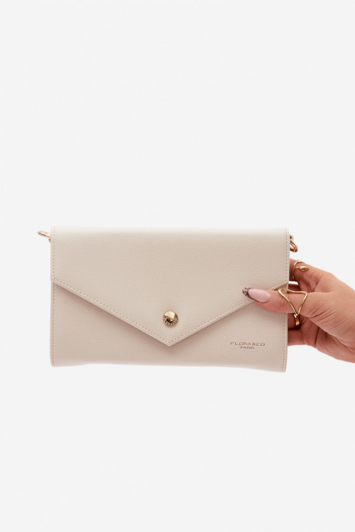 Käekott Sidurikott Rahakott 2in1 Eemaldatava rihmaga Heledaltbeež Pauline