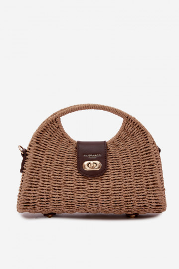 Punutud Käekott Eemaldatava rihmaga Pruunid värvi Delphine