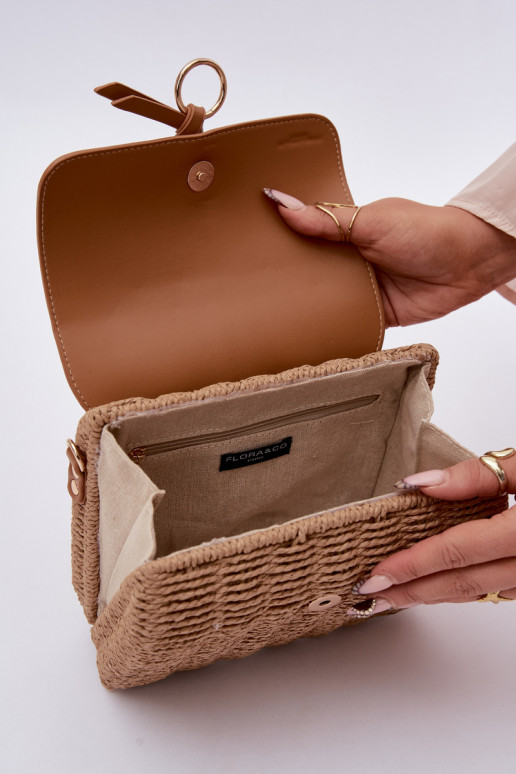 Punutud Käekott Koos ketiga Pruunid värvi Renara