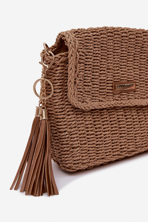 Käekott Typu Postiljon Braidist Pruunid värvi Tamara