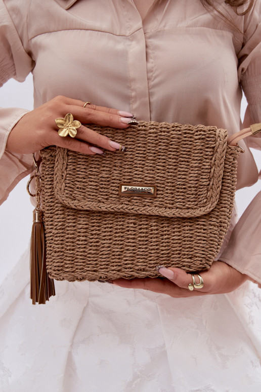 Käekott Typu Postiljon Braidist Pruunid värvi Tamara