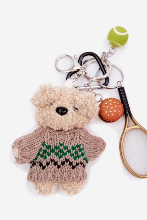 Breloczek Zasisseieszka Do Torebki Kluczy IN Ssisseeterku RakietaPiłką Hamburger Kuldset värvi