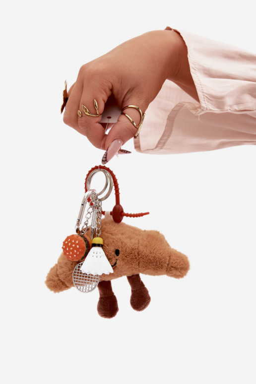 Breloczek Zasisseieszka Do Torebki Kluczy Rogalik Rakieta Lotka Hamburger elevandiluu värvi