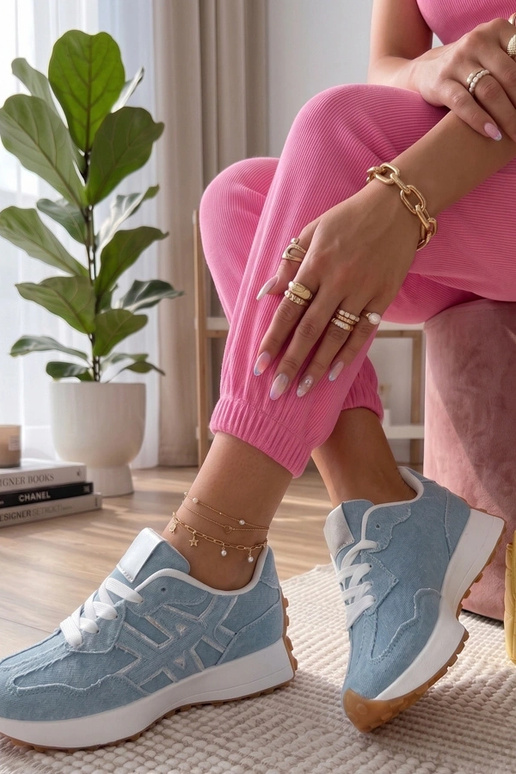 Denim platvormi spordijalatsid Constanza
