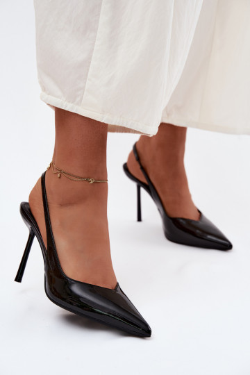 Laque kõrge kontsaga sandaalidImitacji Skóry msuud Calera