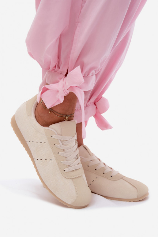 Sneakers tüüpi jalanõud Pealiste omadEco Suedeu Sellel ondal Elevandiluu värvi Melvelin