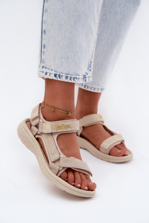 Pealistesandaalid Lee Cooper LCIN-26-34-4431L beeži värvi